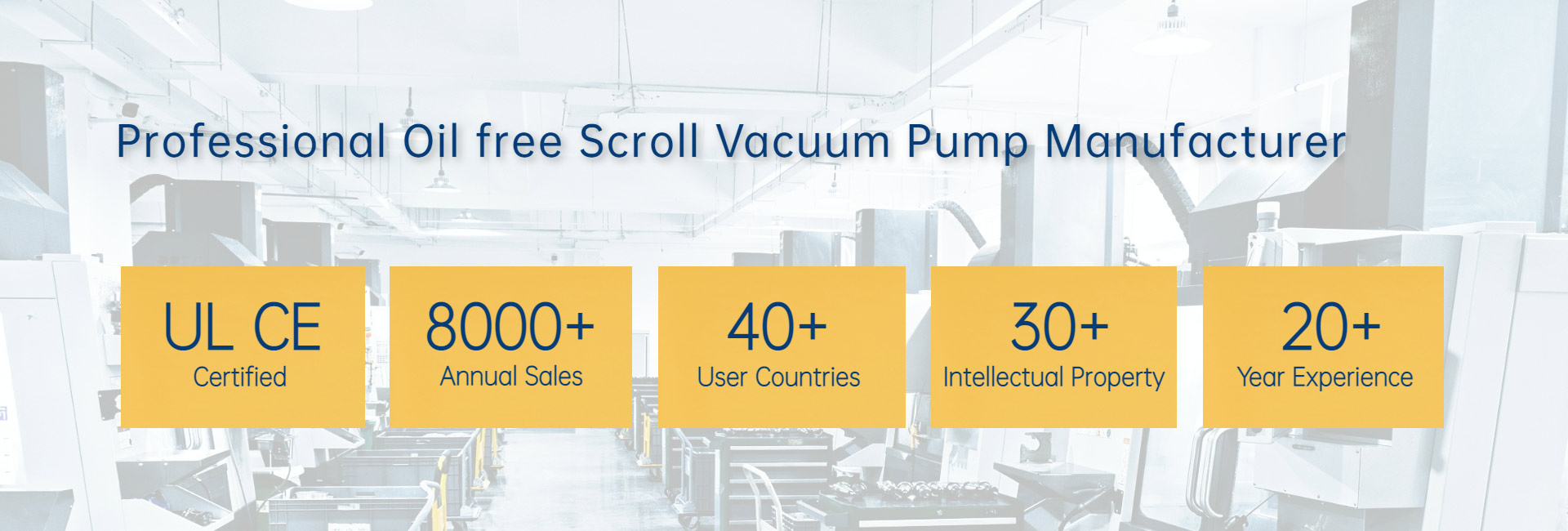 High quality dry scroll vacuum pumps
